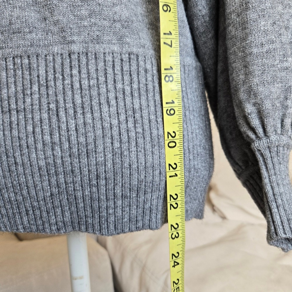 Moth Anthropologie Sz M Gray Knit Sweater Women's Medium Long Sleeve Pullover - Picture 5 of 9